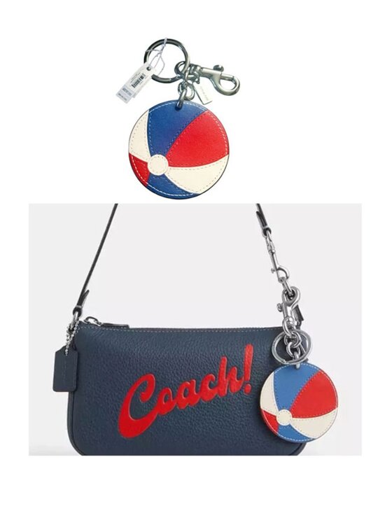 Coach Accessories - Coach Beachball Bag Charm Keycahin
